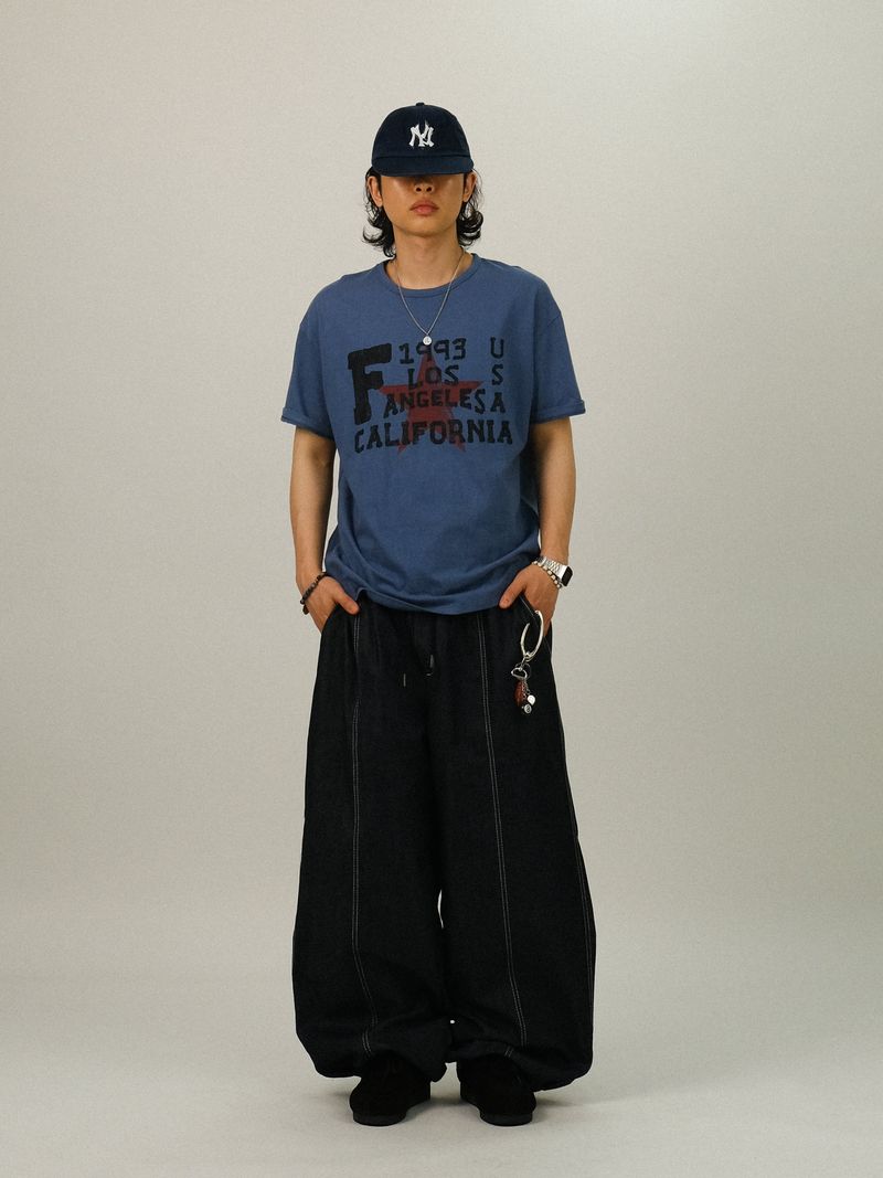 GN STAR Printing Back Bijo Denim Pants