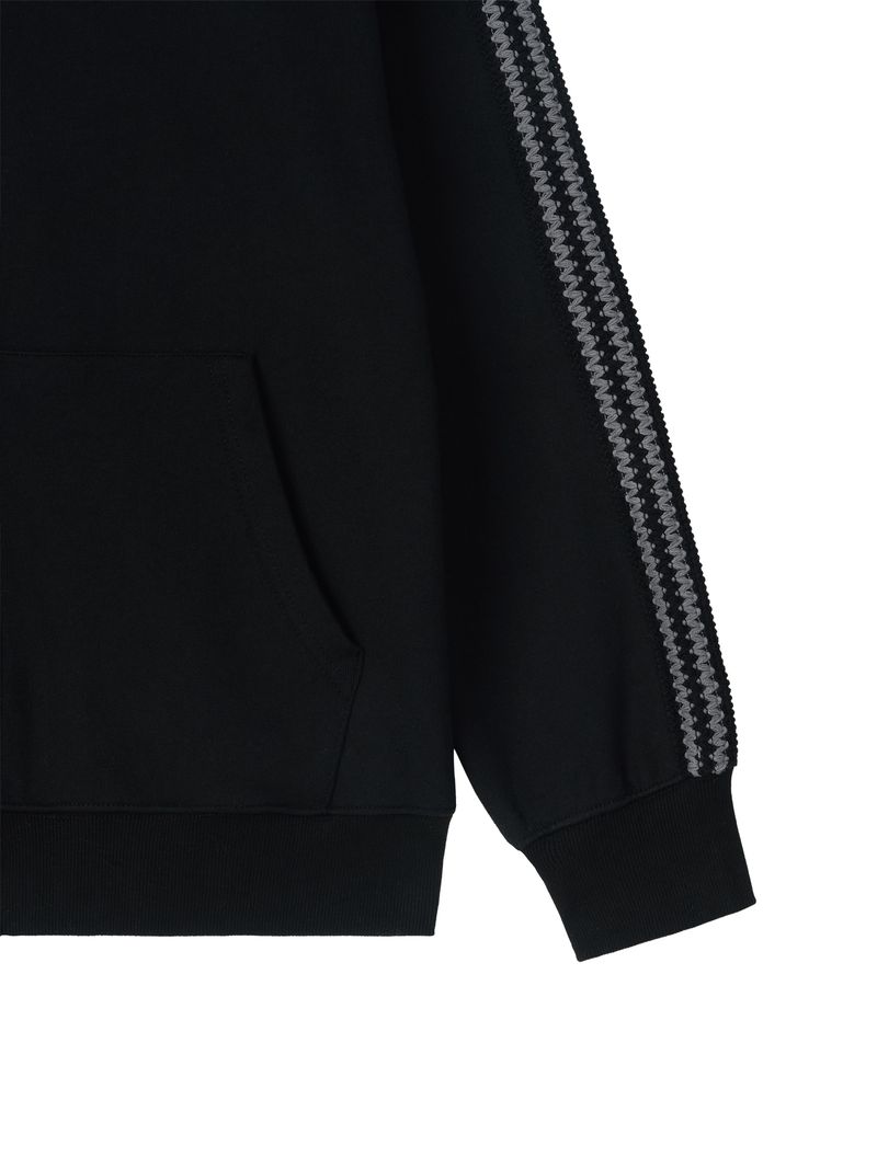 Asel Hooded zip-up Black