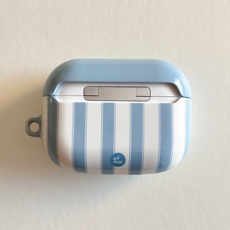 cloud stripe glossy hard airpods case