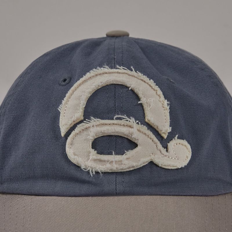 ウォッシードロゴボールキャップ (BlueGrey/Beige)
