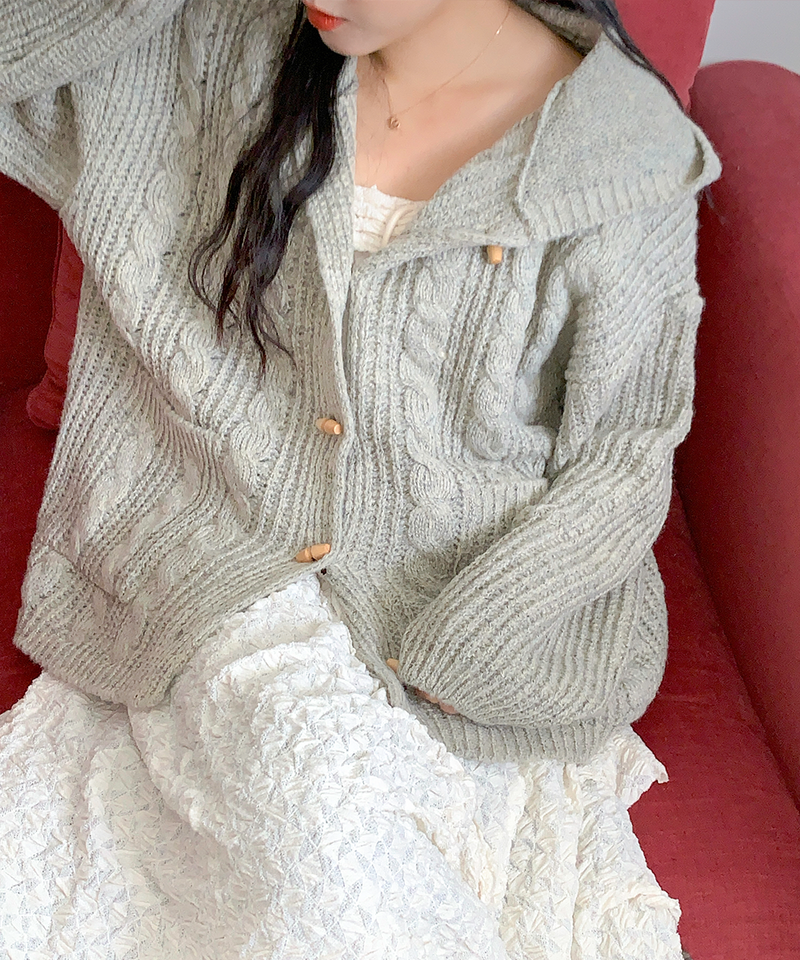 Tteokbokki hoodie cardigan