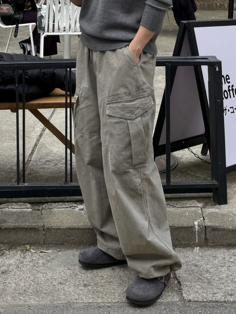 Mata stone washing cargo pants