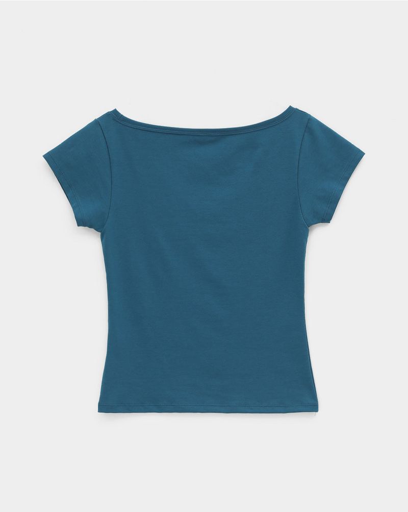[MADE] Cheeky Off Shoulder Short Sleeve Tee