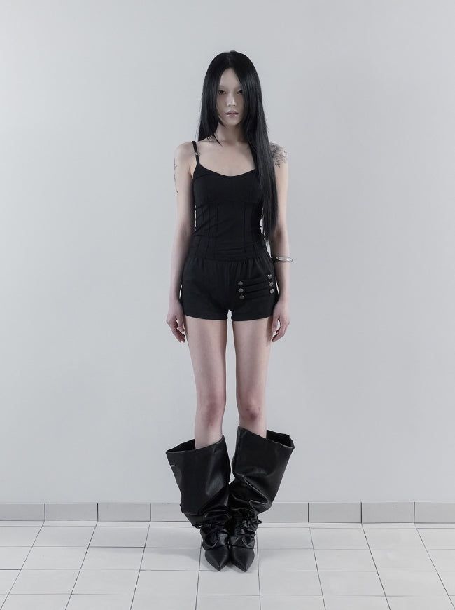 mnem（ムネム）の「26SS★ [mnem] Croissant Leather Leg Warmers（Fashion Accessories）」