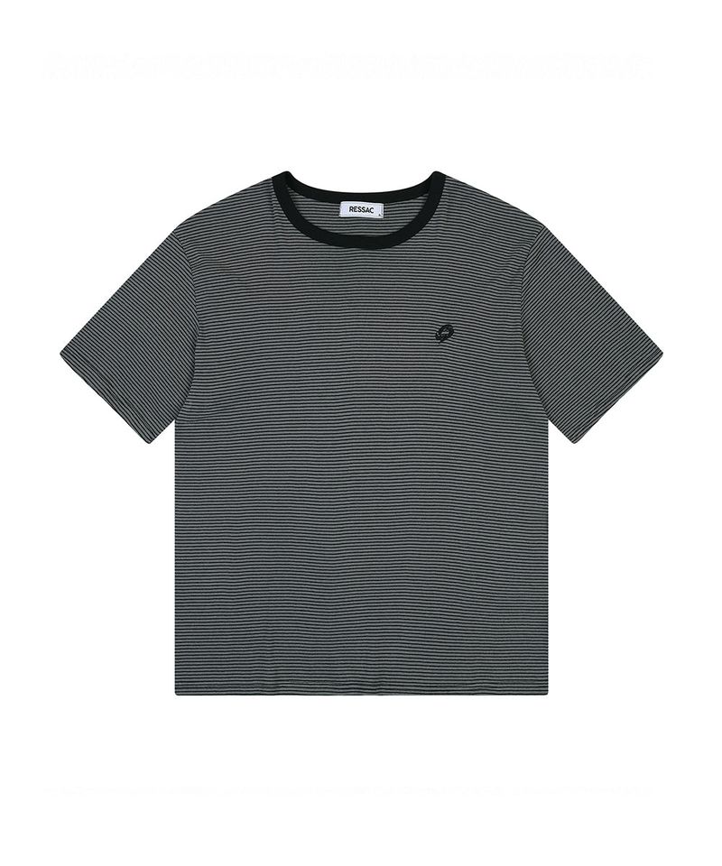 RESSAC（レサック）の「フローボーダーTシャツ ブラック（トップス）」