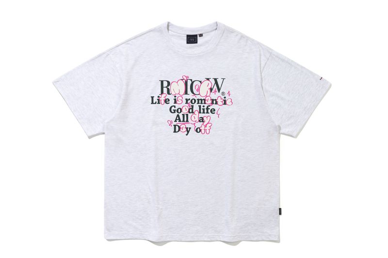 CHUBBY LOGO TEE SHIRT_LIGHT GREY