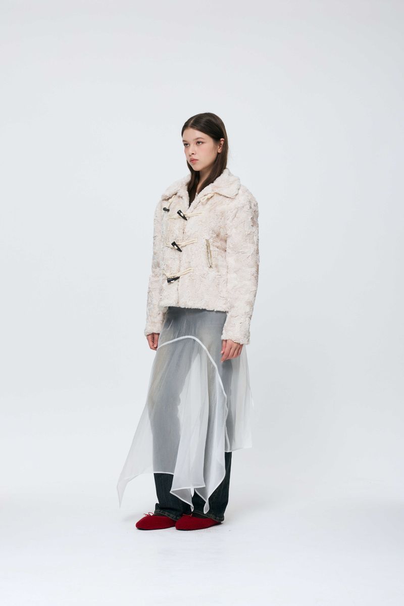 COZY FUR JACKET / BEIGE