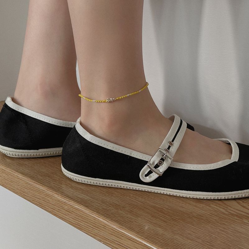 Wave handmade wish Anklet (8color)