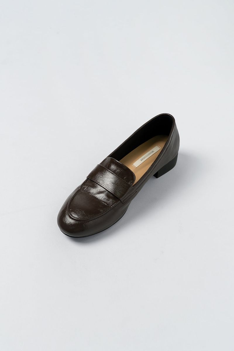 Glossy loafer_brown
