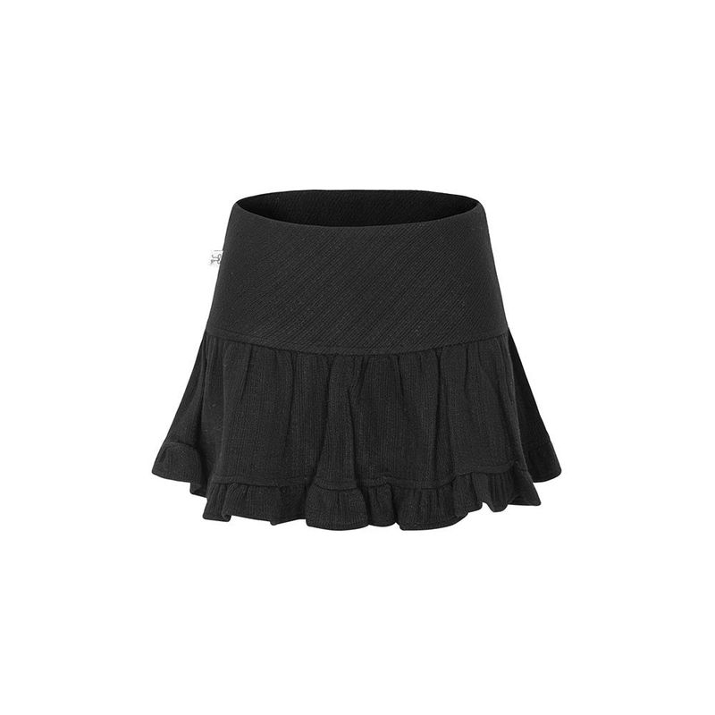 Bellialeu（ベルリアル）の「CAMELLIA SKIRT-BLACK（Skirts）」