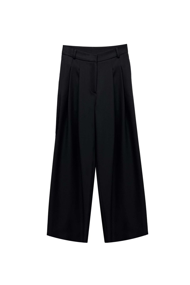 TOMO WIDE SLACKS / BLACK