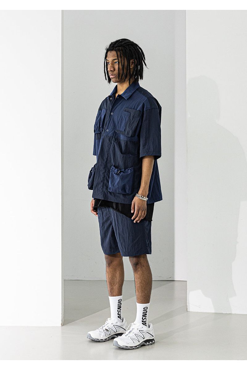 LIPSTACK POCKET OVERSIZED SHORT SHIRTS