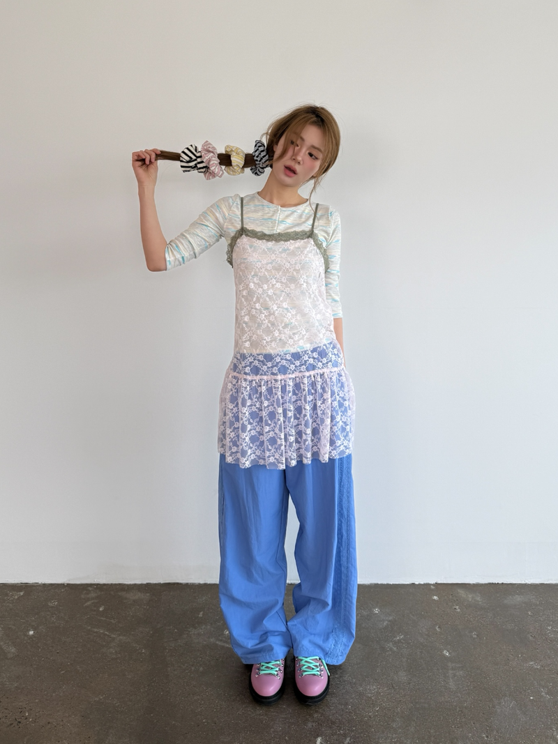 pattern henly neck T