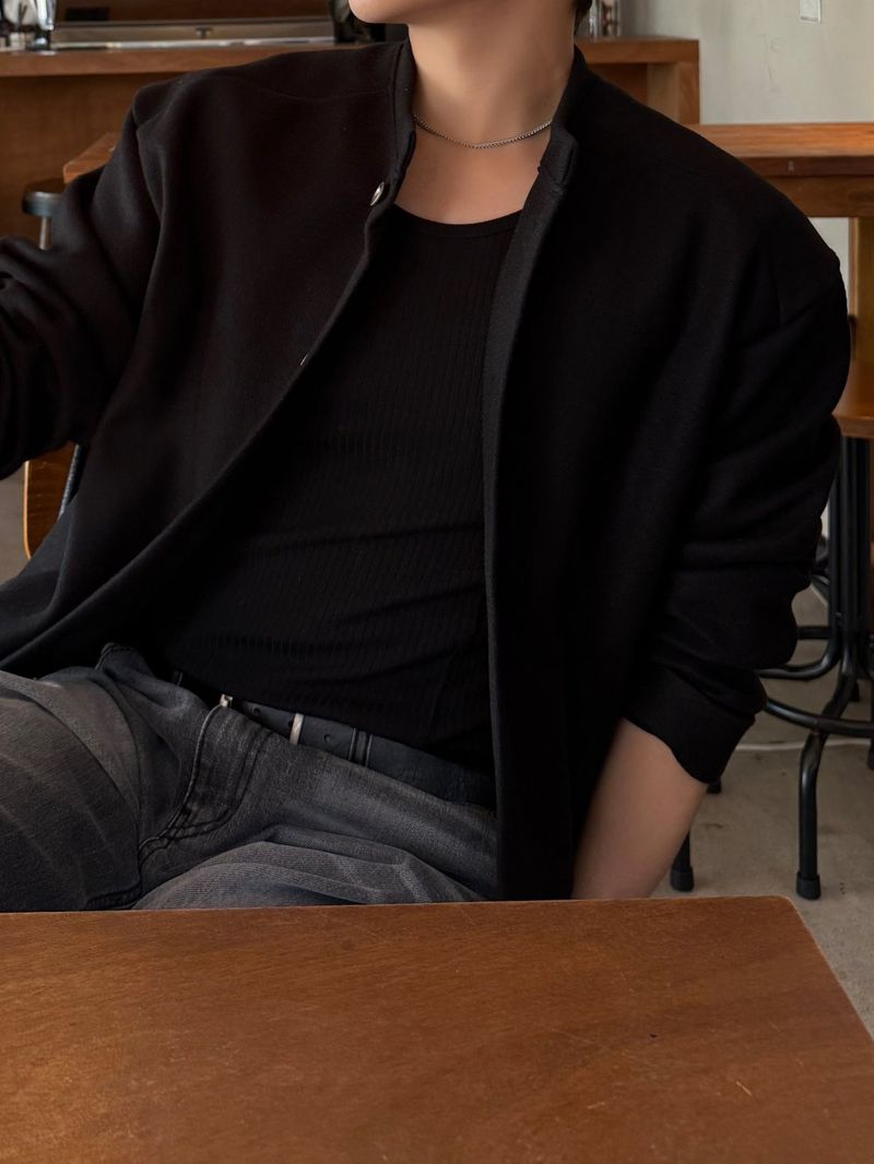 League wool crop cardigan jacket
