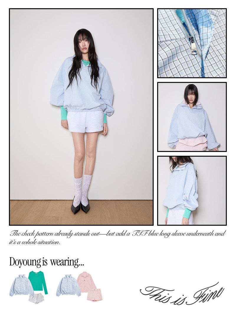 Quarter-Zip Balloon Pullover Shirt