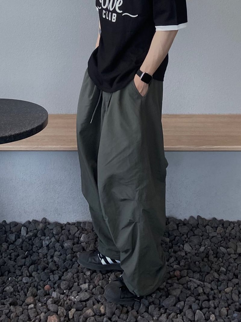 Nylon Basic Balloon Pants 3C