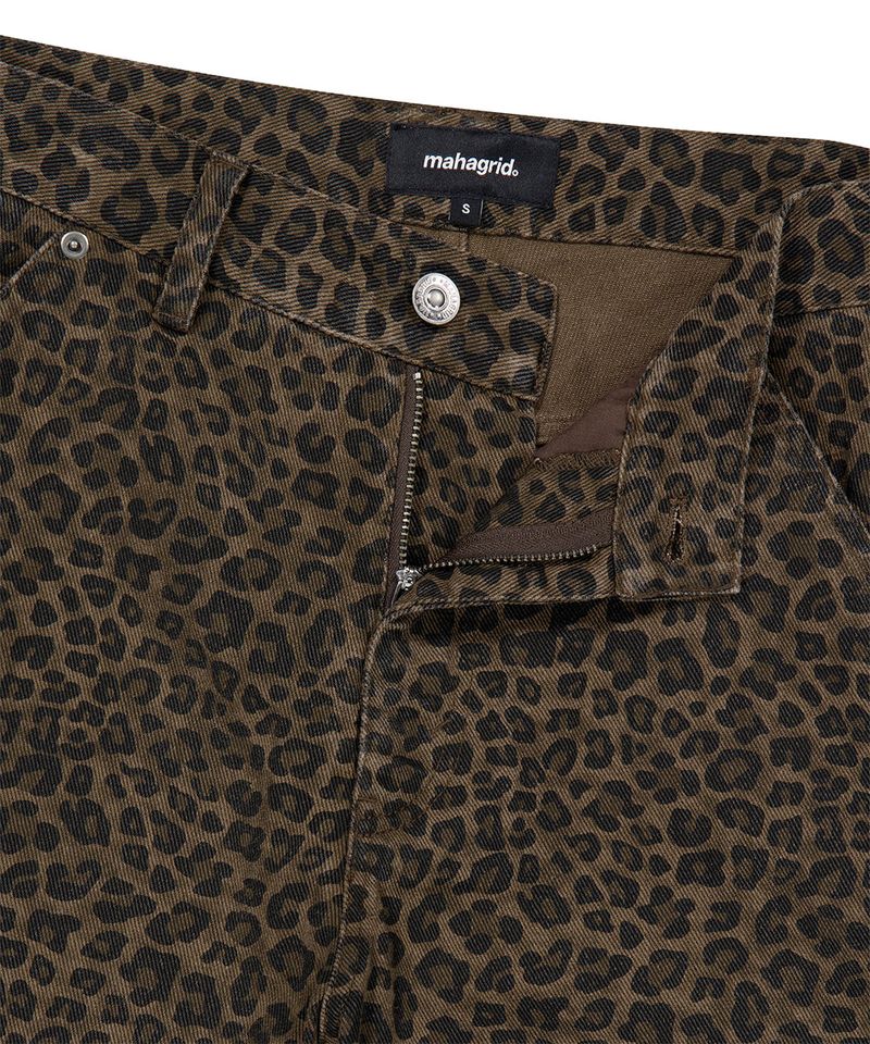 CURVED LEOPARD PANT