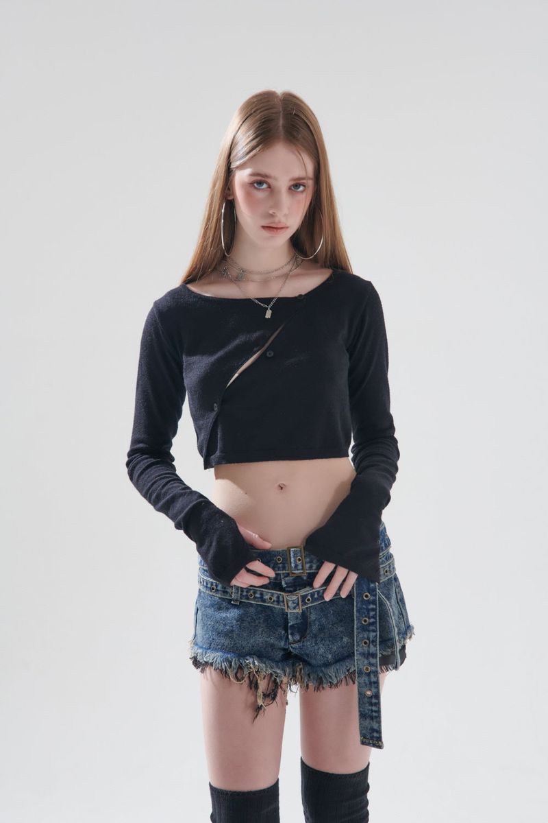 LAY CROPPED CARDIGAN