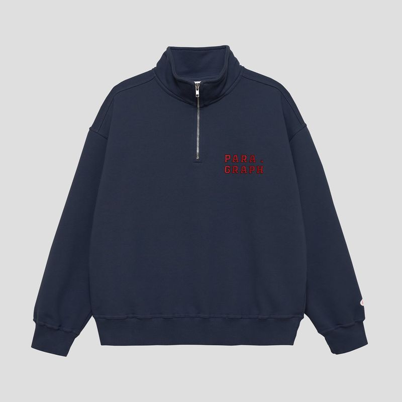 PARAGRAPH（パラグラフ）の「RED FONT QUARTER-ZIP SWEATSHIRT（Tops）」