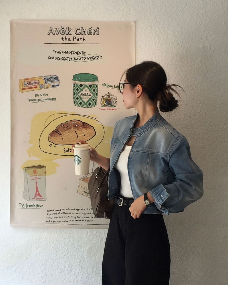 [BELLIDE MADE] BAND COLOR DENIM JACKET