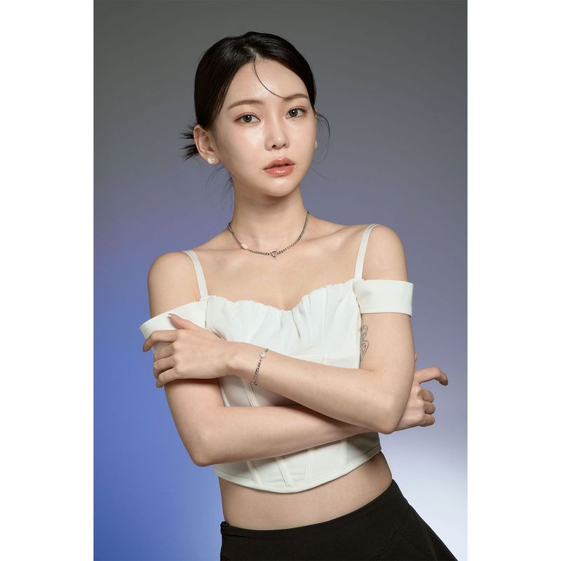 Heart Pearl Toggle Bar Choker