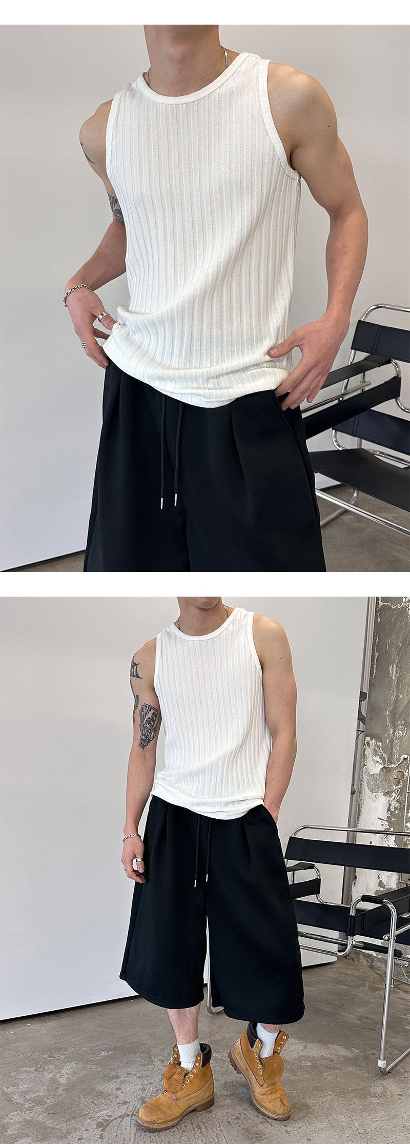 [Unisex] Bermuda sweat pants(2color)