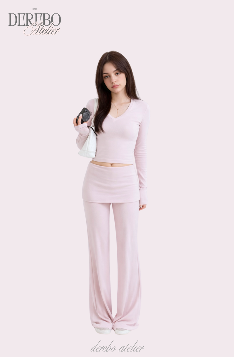 Mully Pink V-Neck Training Set-up (pants)