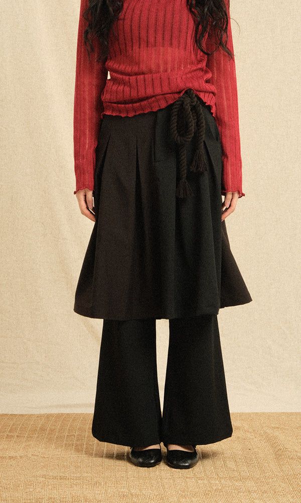 Reculer（ルキュレ）の「Skirt pants Black (Ver. 26ss)（Pants）」