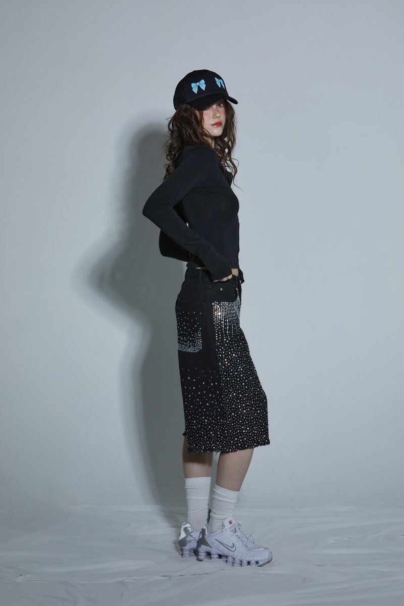 DIA BERMUDA PANTS -BLACK