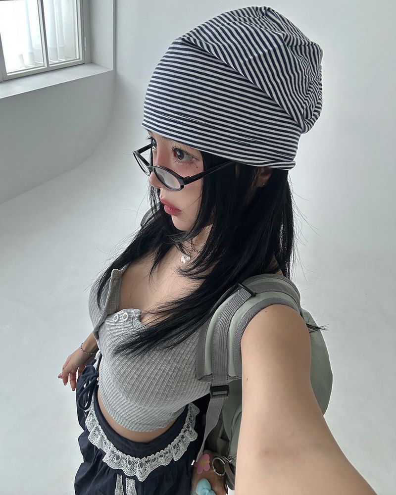 Delight-J（ディライトジェイ）の「Summer Stripe Cotton Beanie（Hats）」