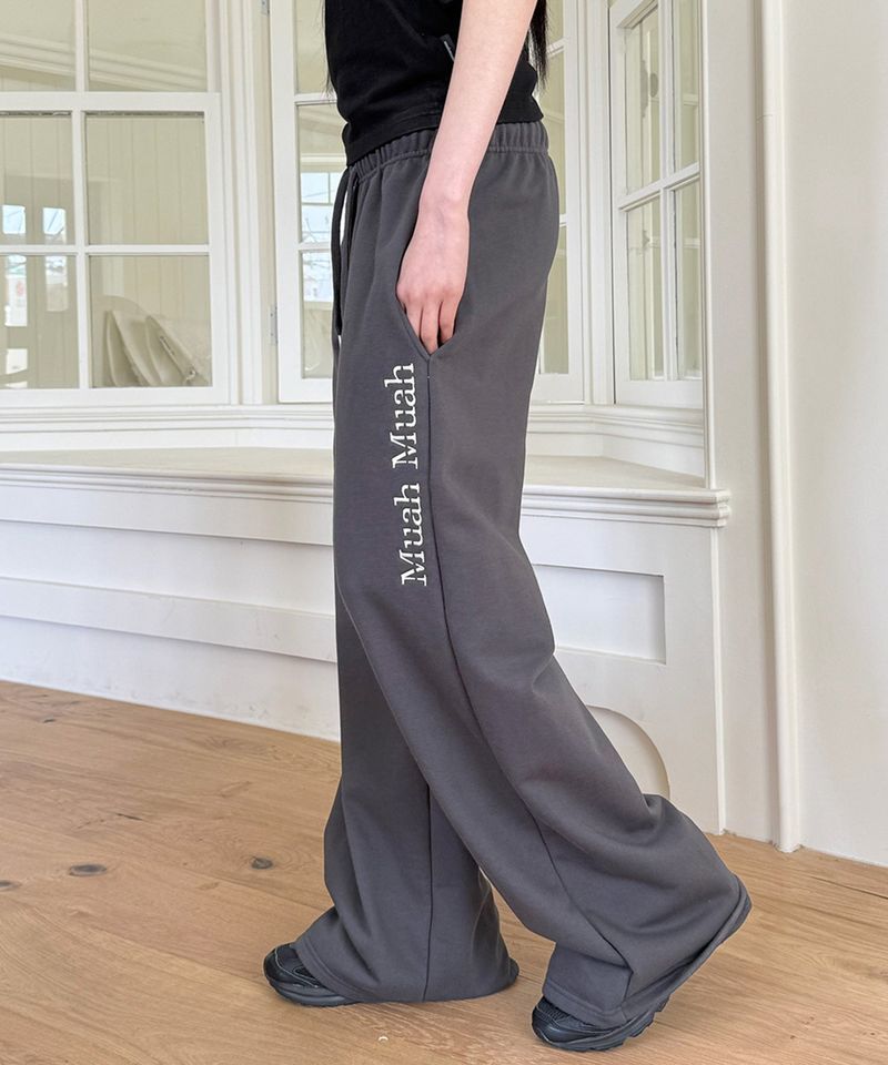LOGO STITCH WIDE BANDING PANTS