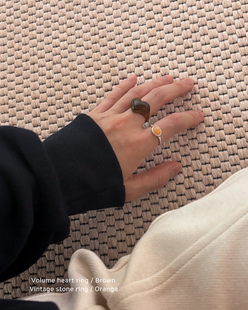 Volume Heart Ring (3 color)