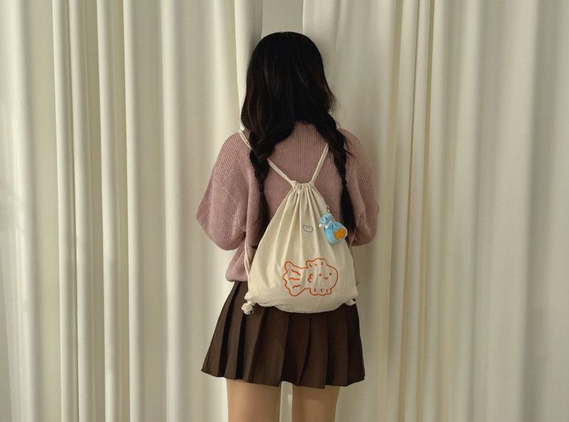 String Backpack - Fish
