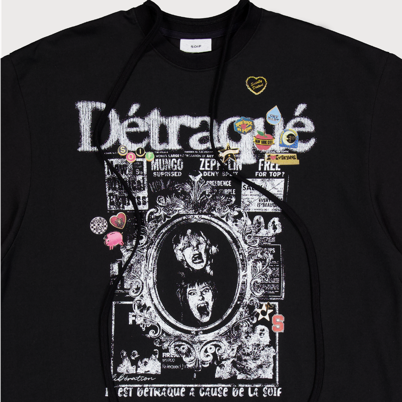 SPAGHETTI ROCK T SHIRT BLK