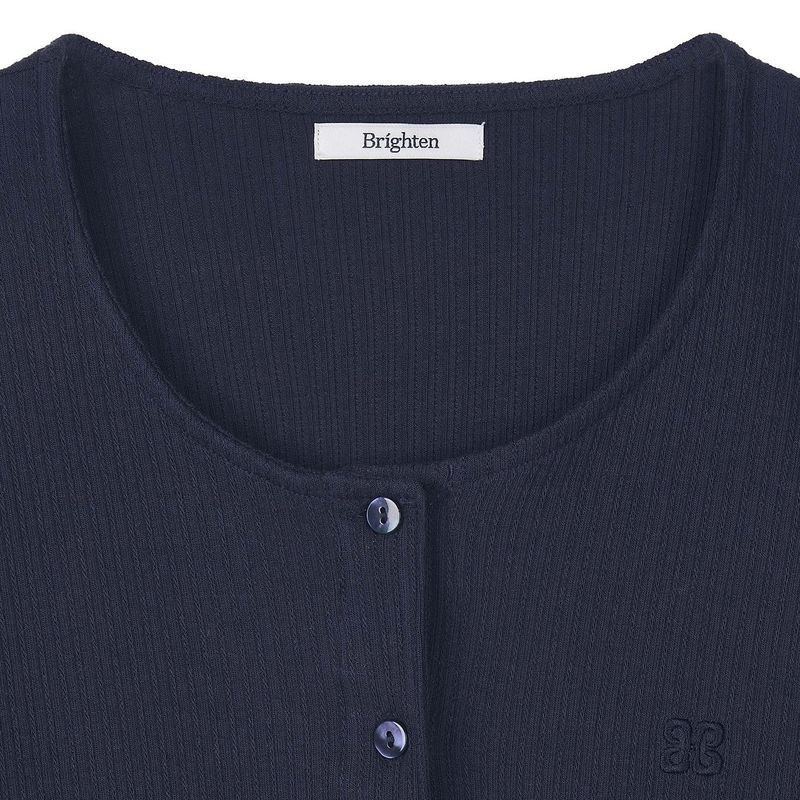 Bella Semi Crop Cardigan Navy