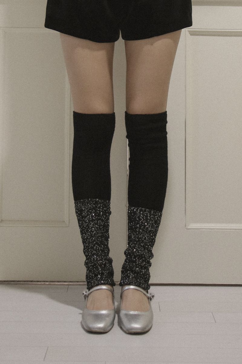 glitter leg warmer