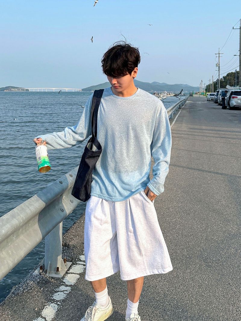HM Linen loose fit long sleeve