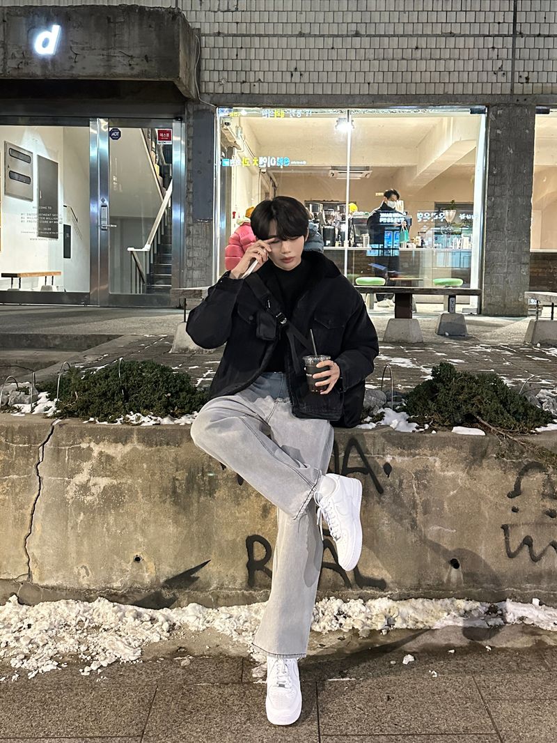 LMN Oversized Fit Wool Denim Jacket (2 colors)