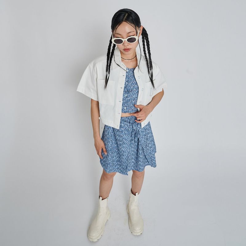 PIO COTTON CROP JACKET_OFF WHITE