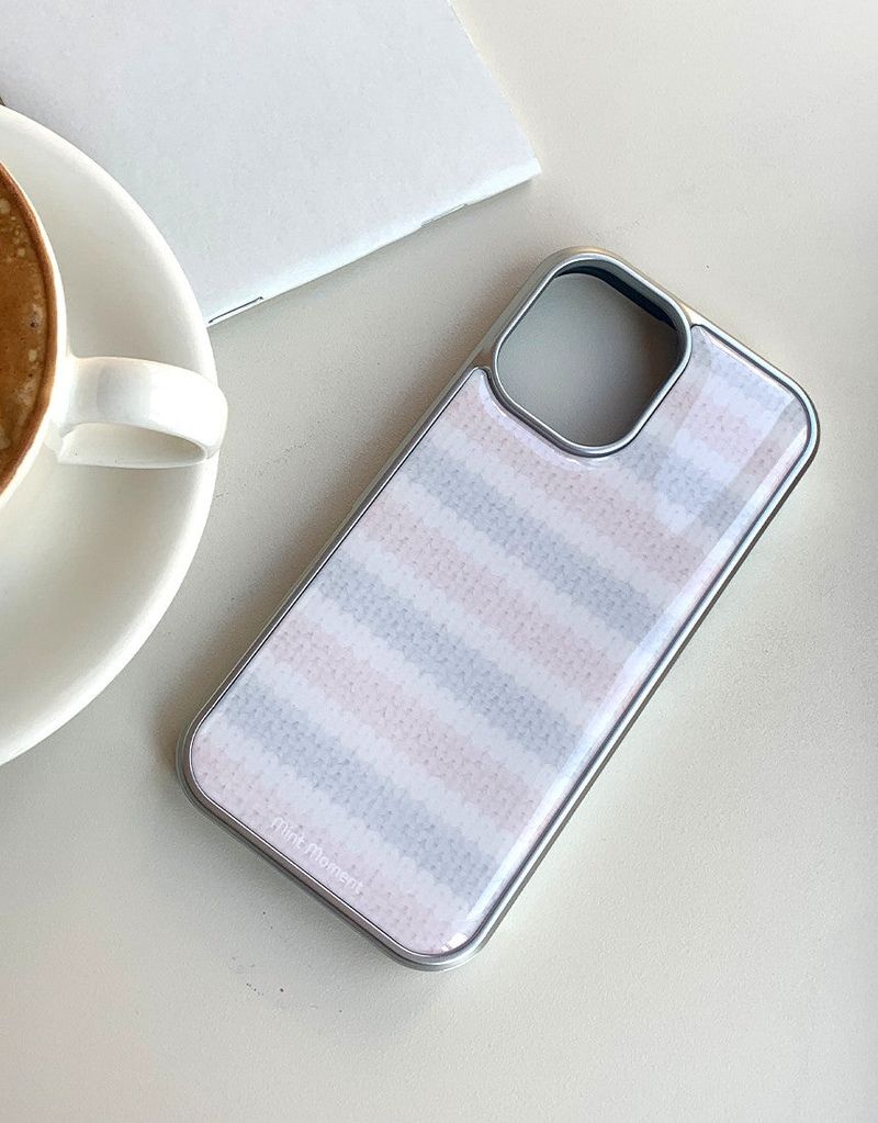 [MADE]モングル シルバー エポキシバンパー iPhoneケース