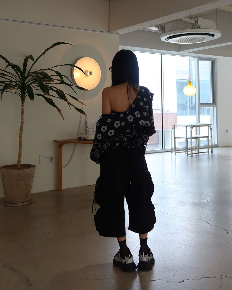 Summer Flower See-Through Windbreaker Windbreaker