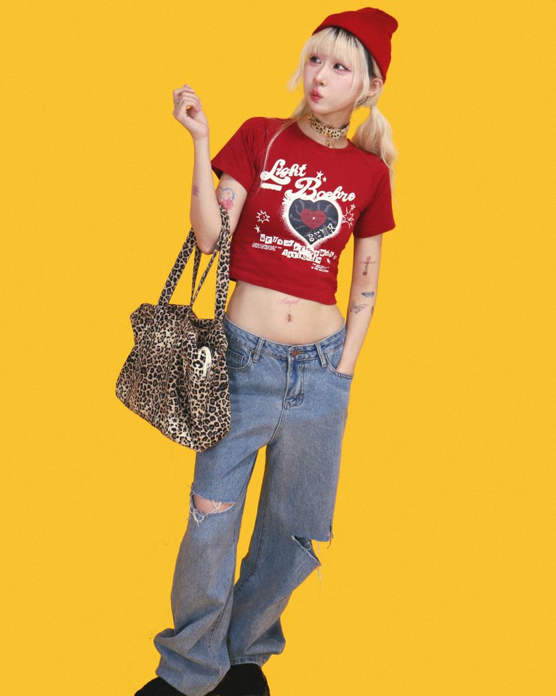 leopard cotton big bag