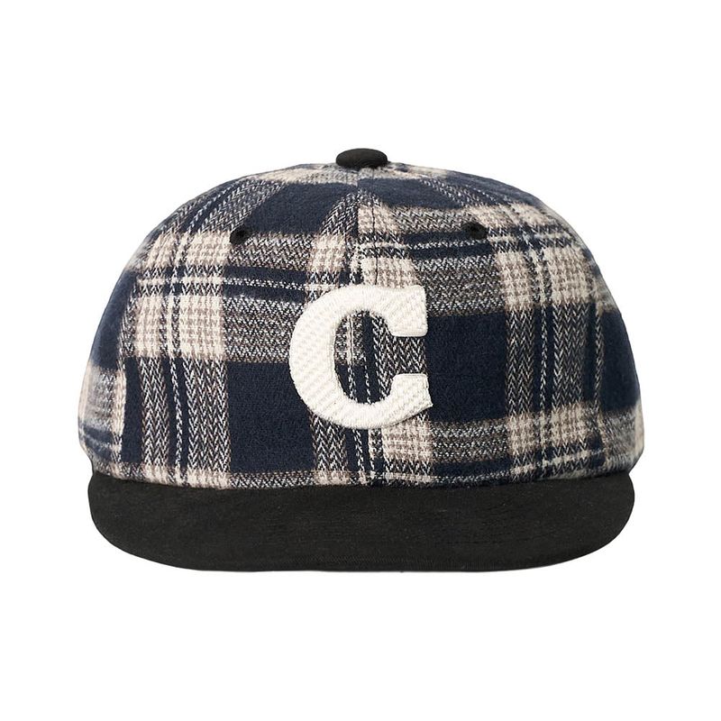 C Logo Check Cap (Navy Check)