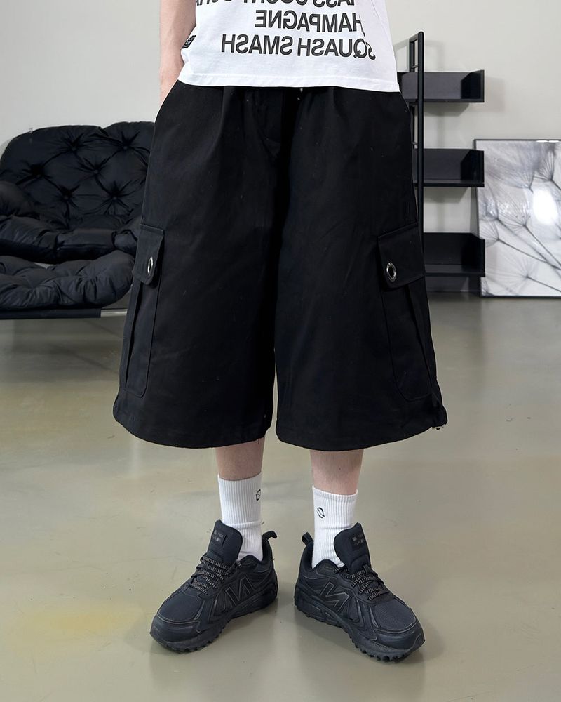 Aver Eyelet Cargo Bermuda Pants