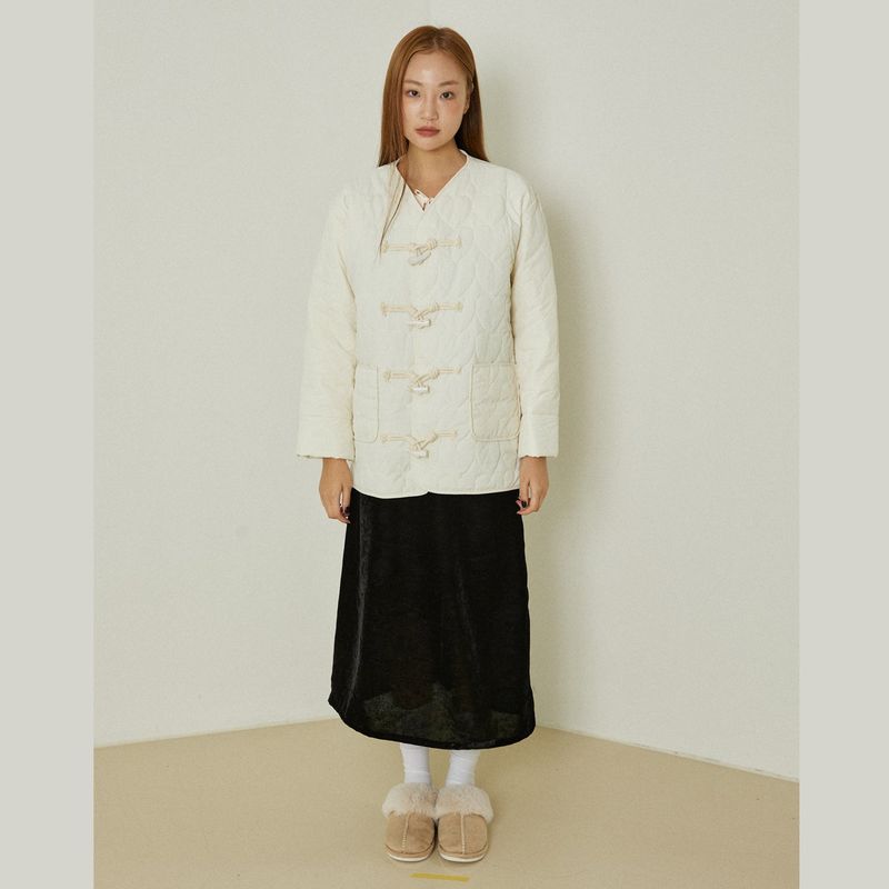 Cloud quilting jacket (ivory)