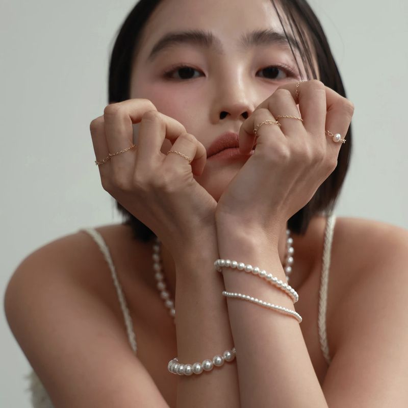 Less is more(レスイズモア)の「3mm pearl bracelet (L size)(Accessories)」