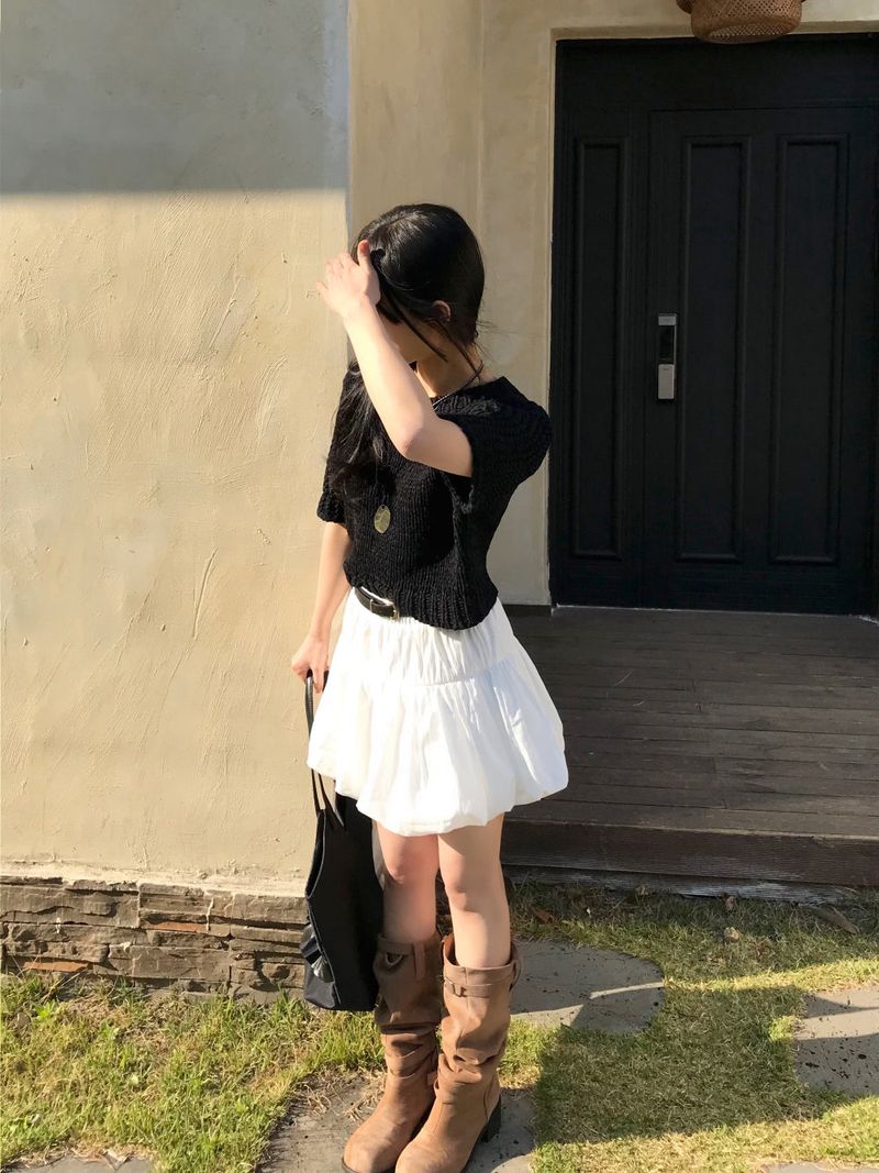 Reve Sand Loose Fit Mesh Half Knit