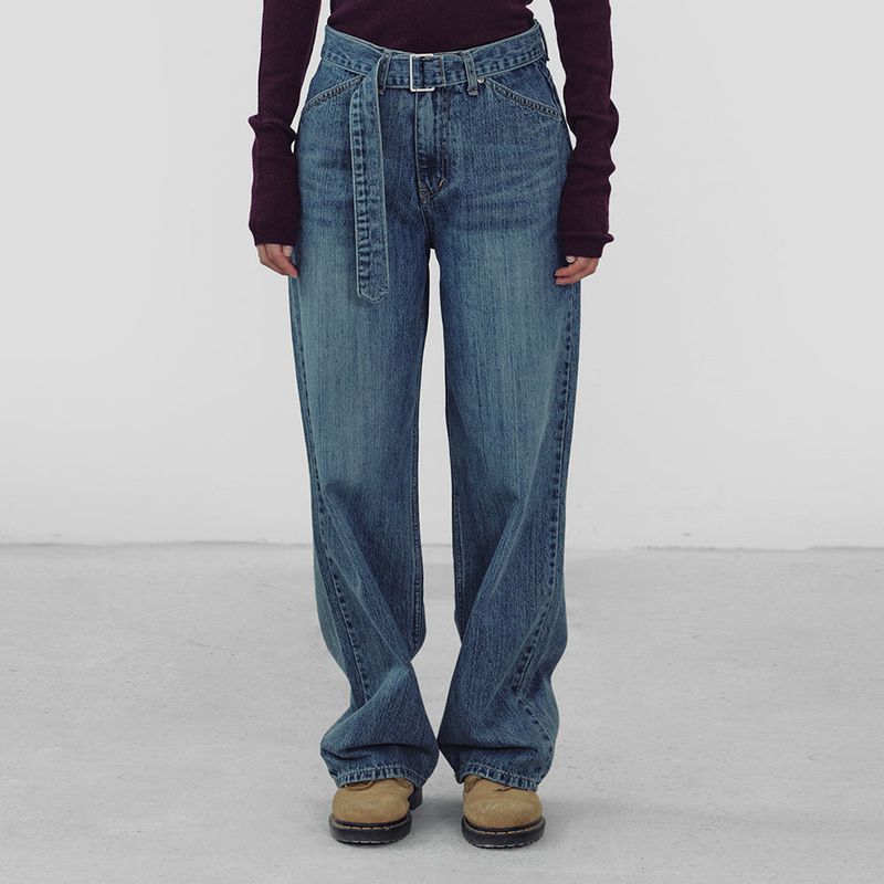 answerisyes（アンサーイズイエス）の「Washing Denim wide Pants（Pants）」