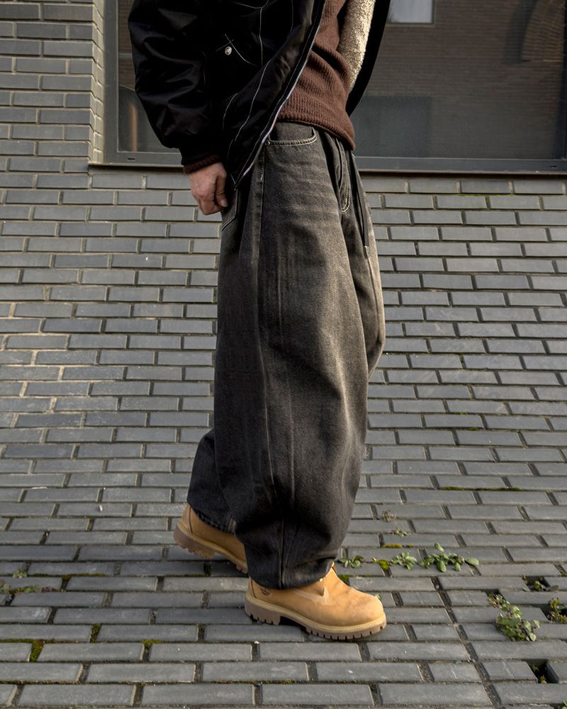 Kino Double Cat Washing Balloon Denim