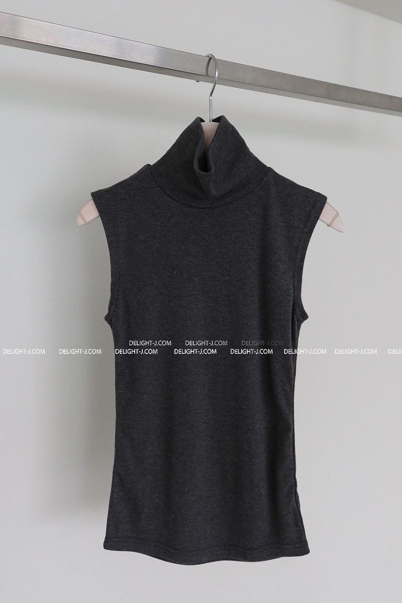Thick Napping Turtleneck Turtleneck Sleeveless